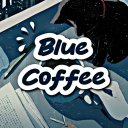 Icon ⌗ blue coffee “ ☕ „