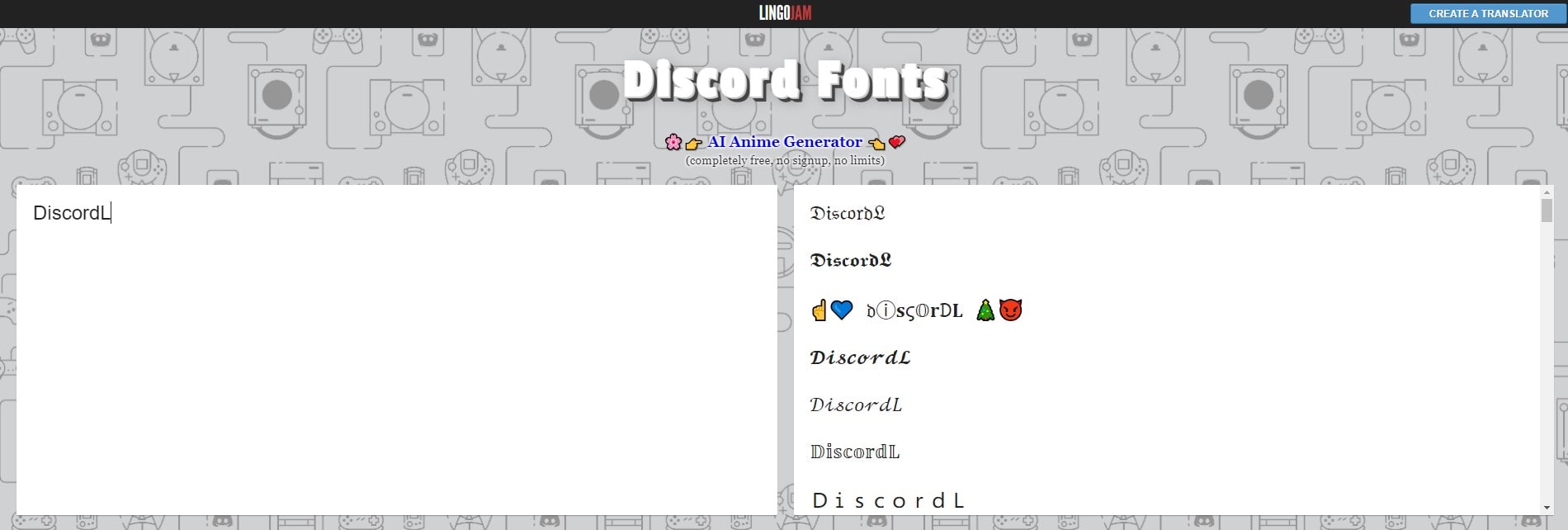 Image montrant le site LingoJam