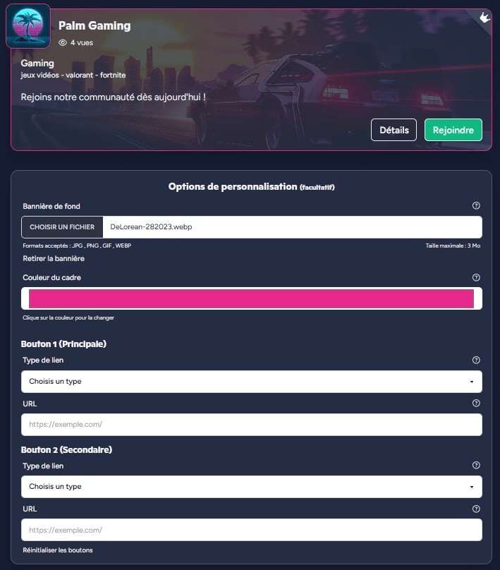Image montrant la personnalisation de la mise en avant
